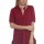 RO2-9069 BURGANDY  V-NECK SHORT SLEEVE HI LOW  TUNIC TOP 1-2-2