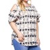 PT2147 BLACK BEIGE PLUS SIZE  TOP 2,2