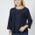 RO-T25302 NAVY 3/4 LOOSE SLEEVE SCOOP NECK TOP 1-1