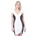 R2E-KSD4632 BLACK WHITE  Dress 2,2,2