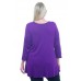 R8F-9194 (9040PL)PURPLE LONG SLEEVE PLUS SIZE TUNIC TOP 2,2,1