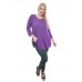 R8F-9194 (9040PL)PURPLE LONG SLEEVE PLUS SIZE TUNIC TOP 2,2,1