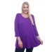 R8F-9194 (9040PL)PURPLE LONG SLEEVE PLUS SIZE TUNIC TOP 2,2,1