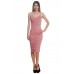 R10C-AD42443 BLUSH SUEDE SPAGHETTI STRAP MIDI DRESS 2,2,2